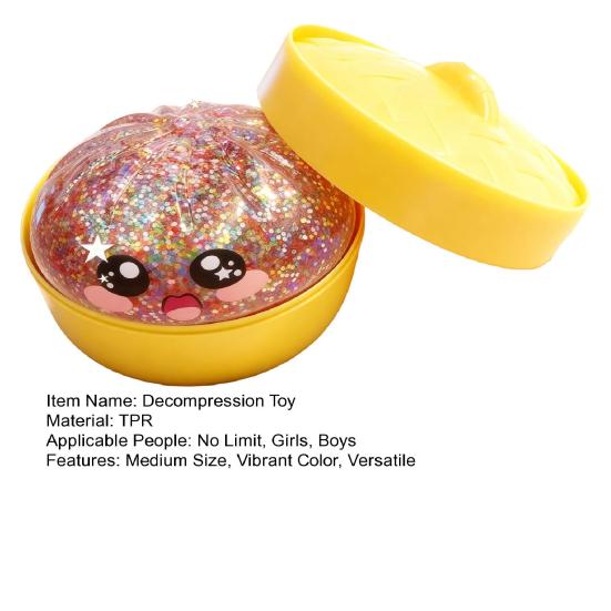 Decompression Toy Food Steamer Design Soft TPR Material Stress Relief Toy Quick Recovery Squeeze Toy