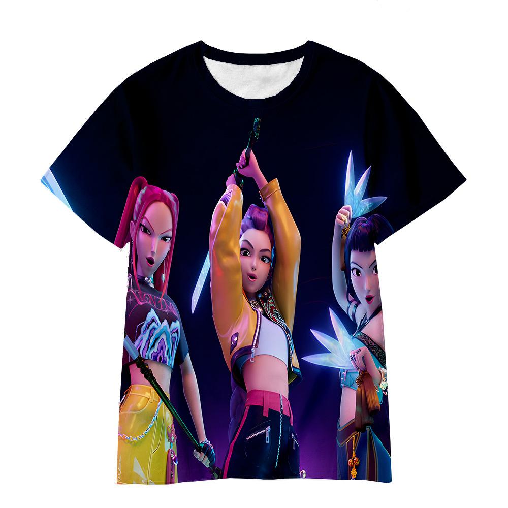 Children's KPop Demon Hunters Graphic T-Shirt In Soft Fabric