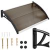 Canopy Over the Entrance Door, Balcony Window, Air Conditioning, Brown 120x80