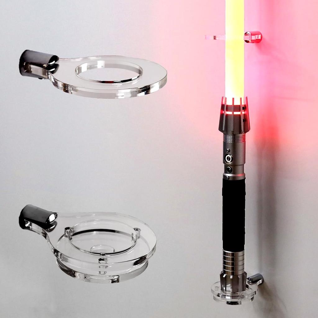 Wall Mount Vertical Display Stand Acrylic Sword Holder Easy Installation for Home