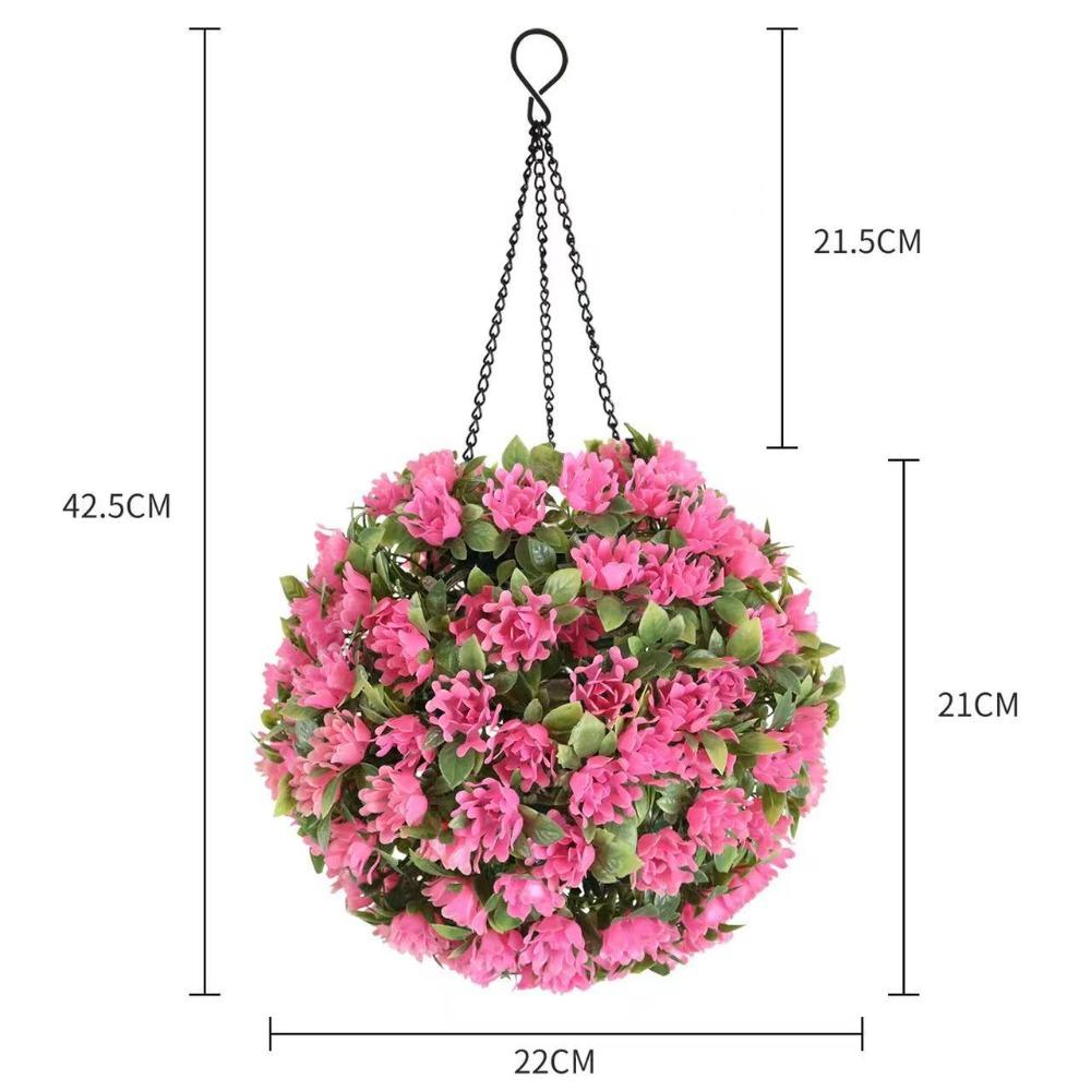 Decorative Lights Grass Ball Green Plant Hanging Decor Artificial Flower Balls Courtyard Decor