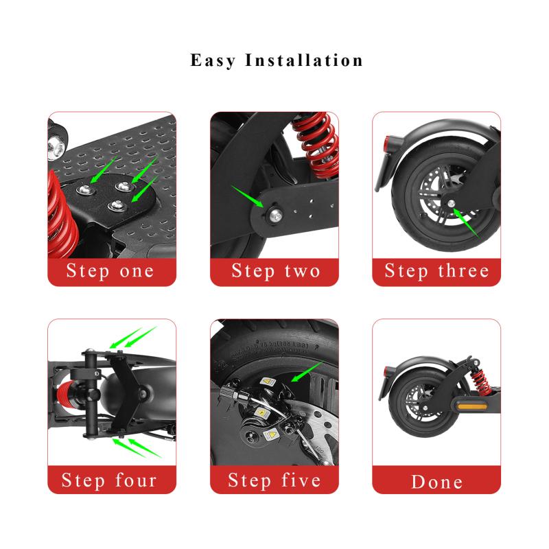 Rear Shock Absorber for Scooter Rear Spring Shock Absorber Replacement Accessories for M365/1S/Essential Lite Electric Scooters