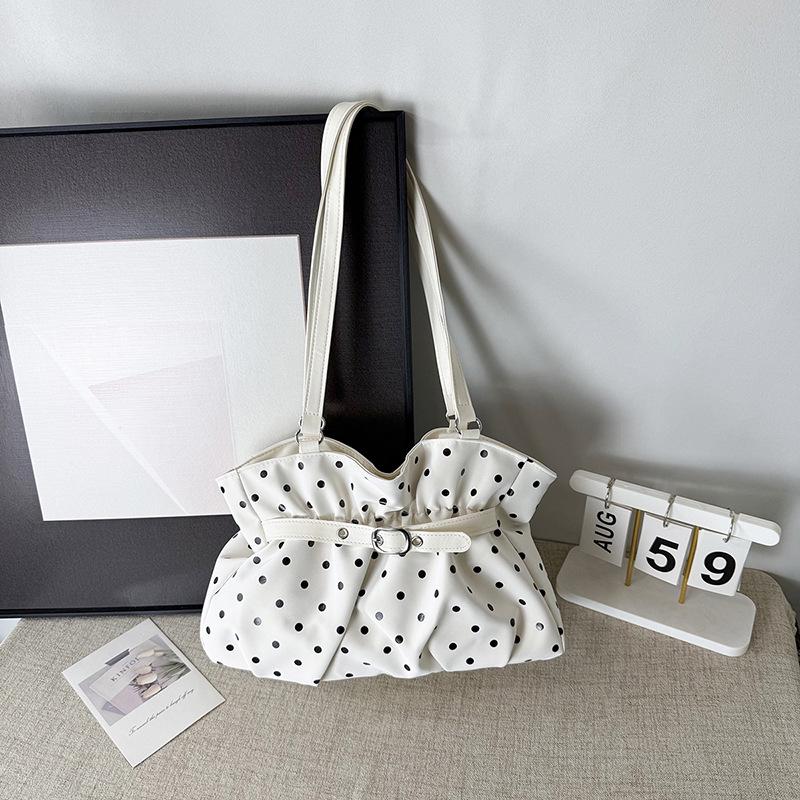 Chic Polka Dot Large Capacity Handbag & Shoulder Bag