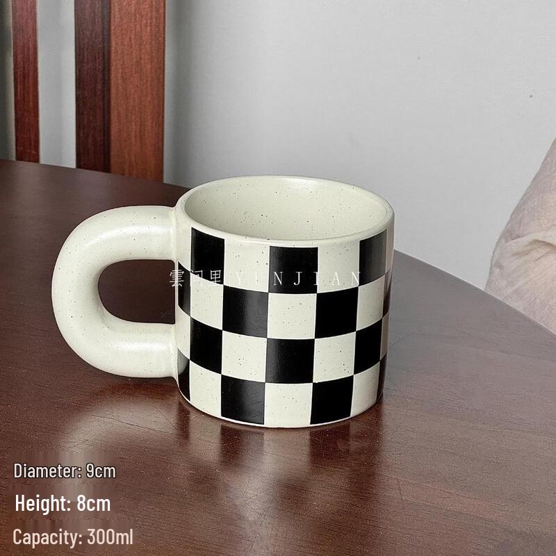 Retro Ink Splash Ceramic Mug