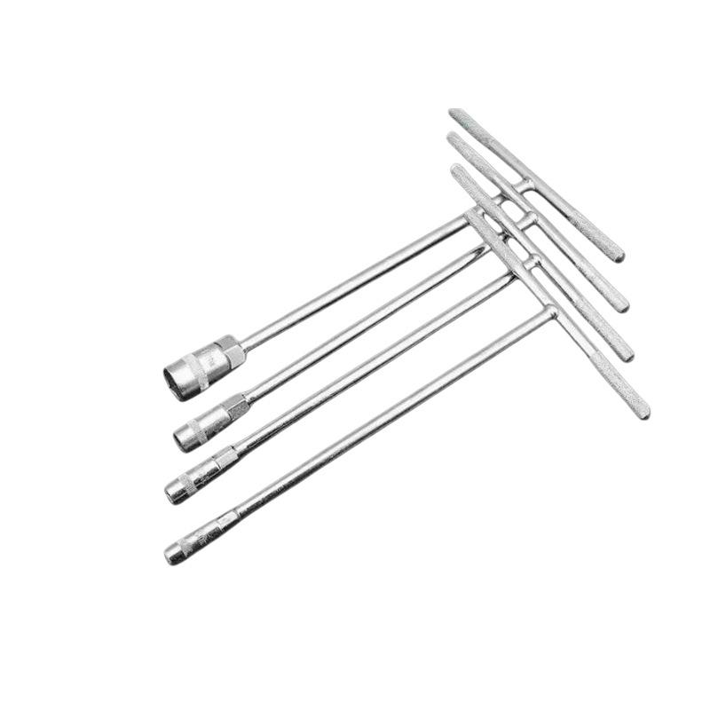 T-Handle Socket Wrench Set 6-19mm for Automotive & Motorcycle Repair Gloss 6mm