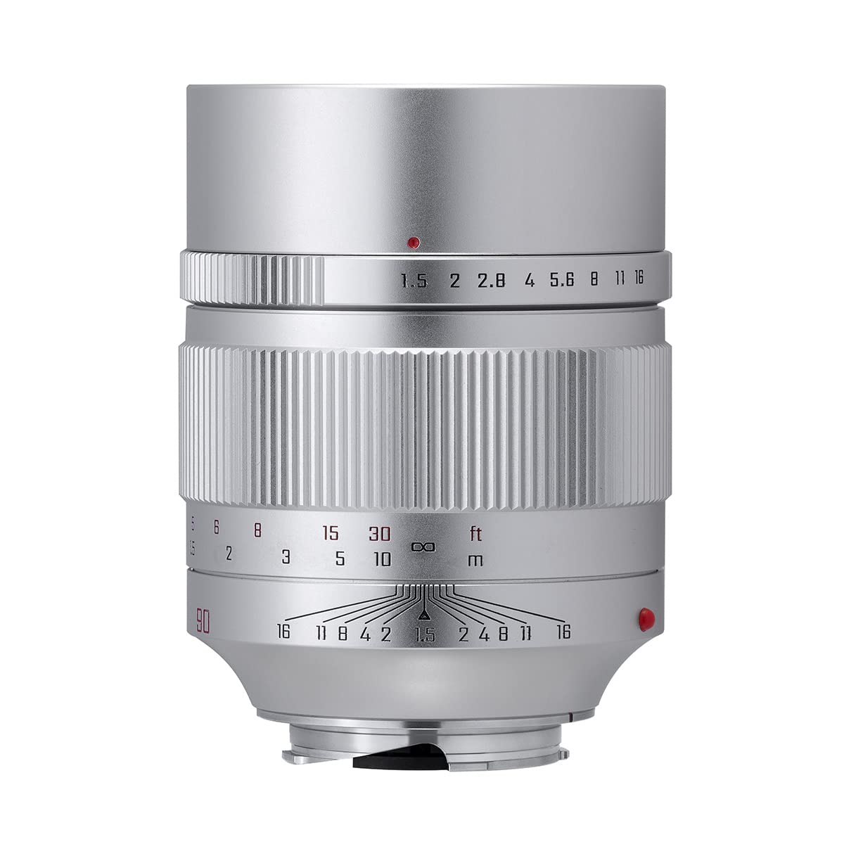 

Zhongyi Optics SPEEDMASTER 90mm Leica M Single Medium Silver F1.5 M-mount Lens, Focus, Telephoto,