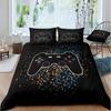 Gamer Bedding Sets for Boys Gaming Duvet Cover Set Video Games Comforter Cover Play Designs Bed Set with Pillowcase