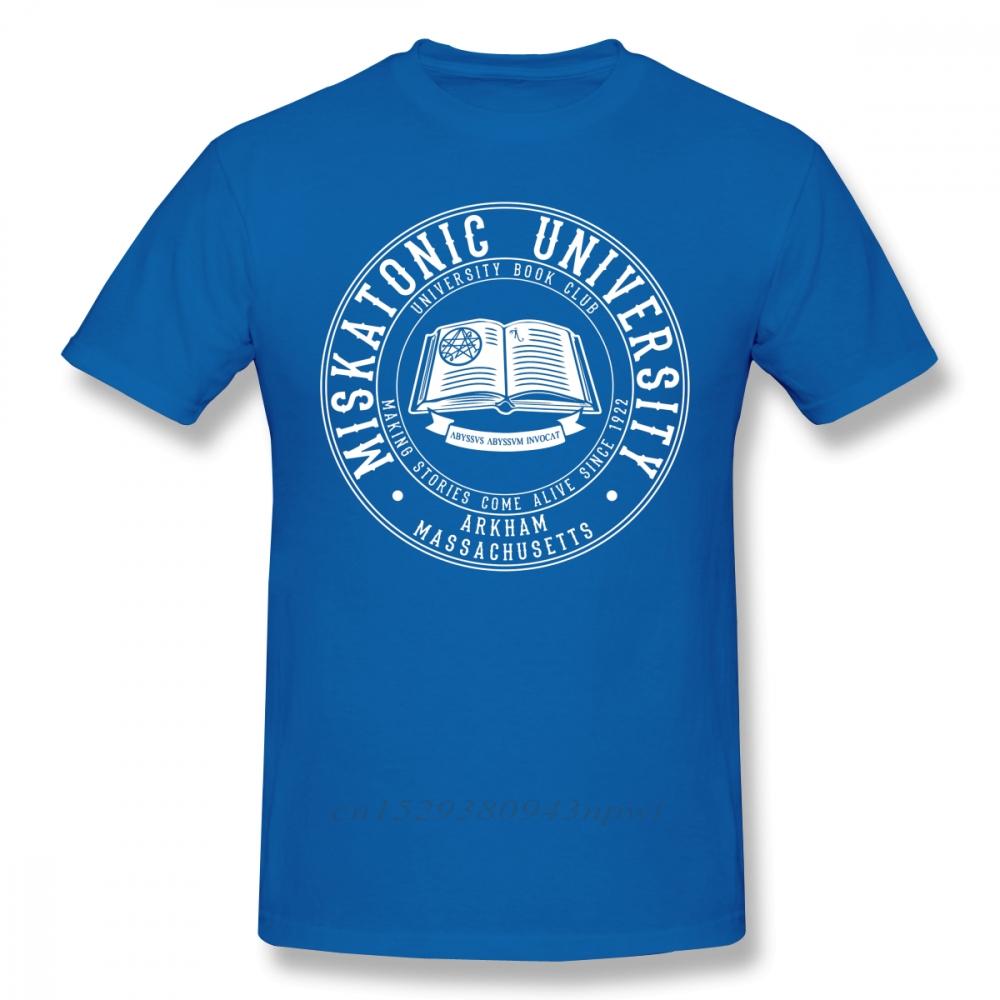 Arkham Horror T Shirt Miskatonic University Book Club TShirt Unisex Short Sleeve 100 Cotton Tee Shirt Oversized Streetwear Tshirt