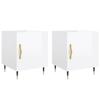 Nightstands 2 pcs High Gloss White 40 x 40 x 50 cm Engineered Wood