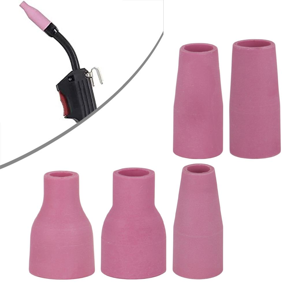 10PCS For MIG Welder Argon TIG Welder Porcelain Tip Gas Ceramic Nozzles Mouth For QQ-300A/500A Welding Torches Accessories