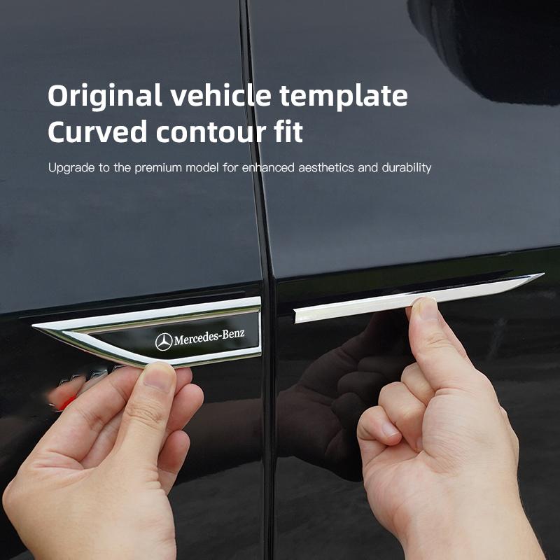 Car Metal Emblem Door Mudguard Sticker Auto Body Decoration For Mercedes Benz AMG A C E W203 W205 W206 W211 W220 W212 W201 W210 DZ0