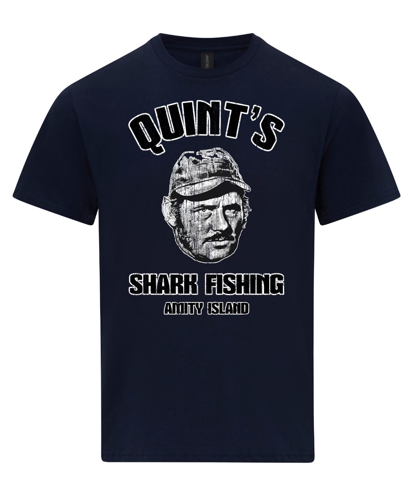 Quint Shark Fishing T-shirt Jaws Inspired Shirt XXXL