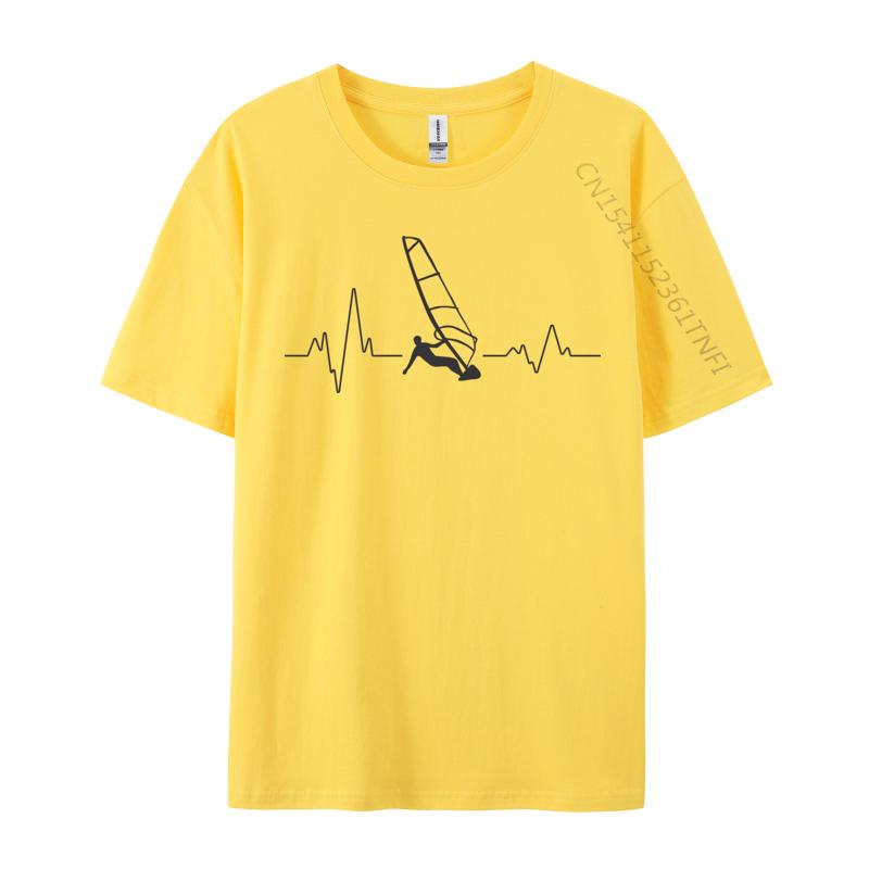 Windsurfing Windsurfer Serce Koszulki Zwykłe Góry T Shirt Sporty Wodne T Shirt Mężczyźni Żeglarstwo Miłośnicy Surferów Koszulka