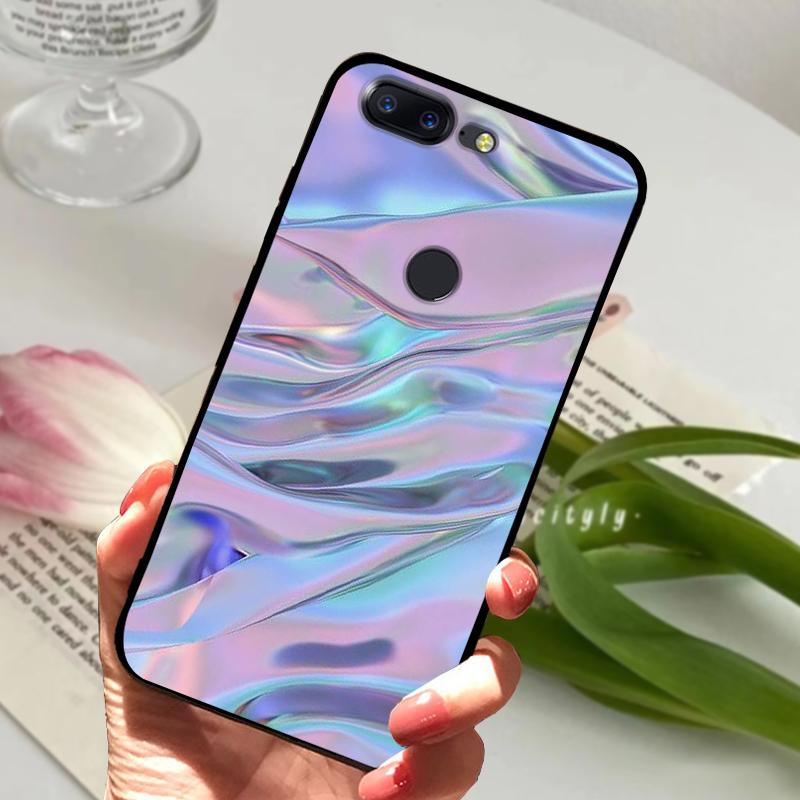 For OnePlus 5T Case 5 T Soft Silicone Cool Animal TPU Black Covers For One Plus 5T A5010 Bumper Color Printing Protective Shell