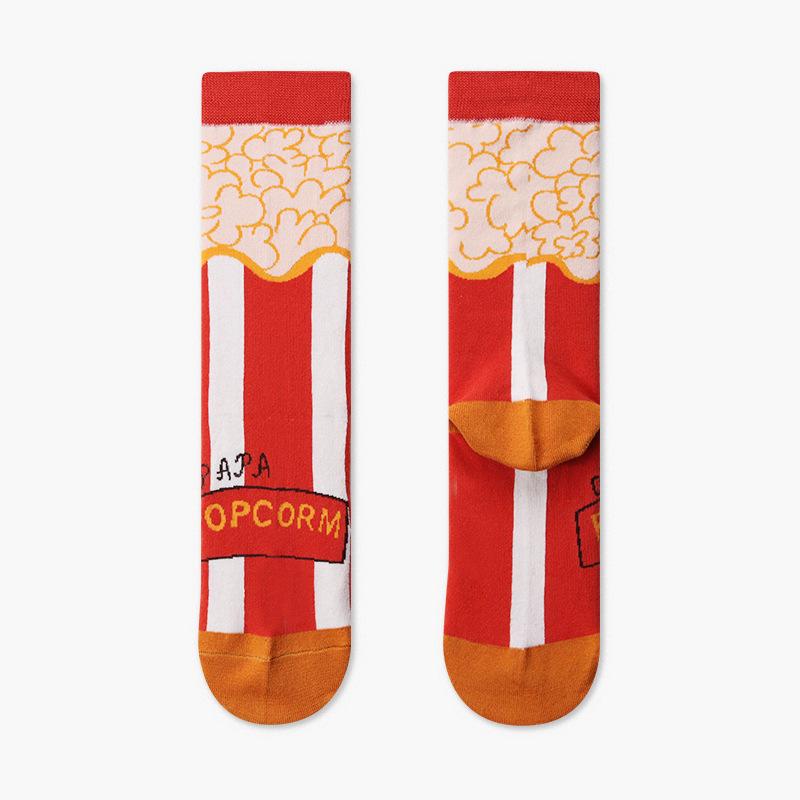 Autumn/Winter Couples Skateboard Sox Creative Abstract Art Harajuku Hip Hop Streets Tide Socks Colorful Funny Socks Skarpetki
