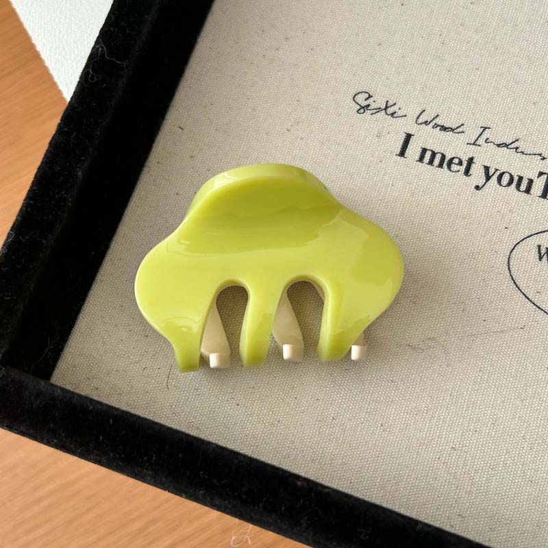 

New Acetate Hair Claws for Women Elegant Color Blocking Hair Clip Shark Clip Ponytail Holder Hairpin Hair Accessories
