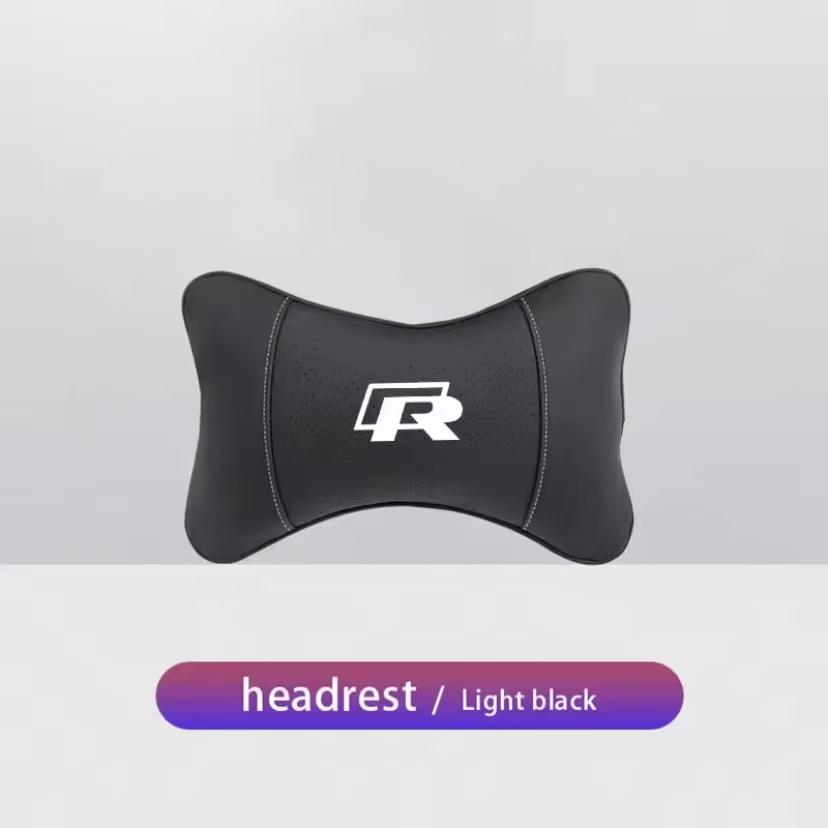 Car Tire Valve/ Car Headrest/Lumbar Support Auto Neck Pillow Waist Cushion For VW GTI Polo Golf MK7 Passat B6 Tiguan Jetta T-ROC