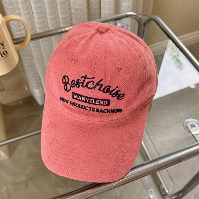 

Женская Розовая Бейсболка с Вышивкой Мягкий Хлопок Snapback Козырек Кепка Женская Девушка Jk Корейский Y2K На Открытом Воздухе Спорт Козырьки Кепки