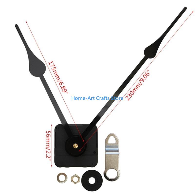 Y3NA DIY Großwanduhr Uhrwerk Mechanismus Zeiger Reparaturwerkzeug Teile Ersatz