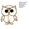 Owl Brooch Strong Pin Safe Anti-Lost High-Quality Alloy Durable Anti-Oxidation Hollow Cute