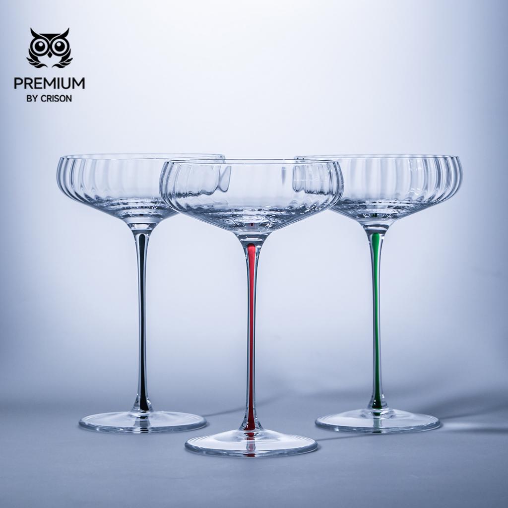 PCT202 CRISON Série Boutique Verre en Cristal Fait Main Verre à Cocktail Martini Coupelle Verre à Vin Champagne Fournitures de Fête de Mariage