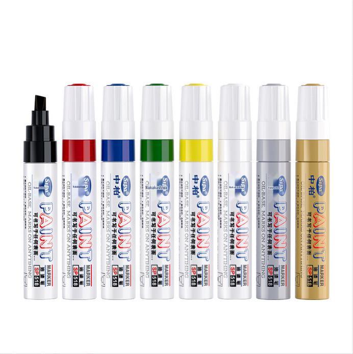 Mitsubishi SP518 Waterproof 6mm Oil-Based Wide Tip Car Tire Touch-Up Pen