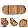 Wooden Seasoning Dish Tray Dinner Plate Dessert Plate Nut Fruit Cake Snack Steak Tableware BBQ Restaurant Kitchen Tool