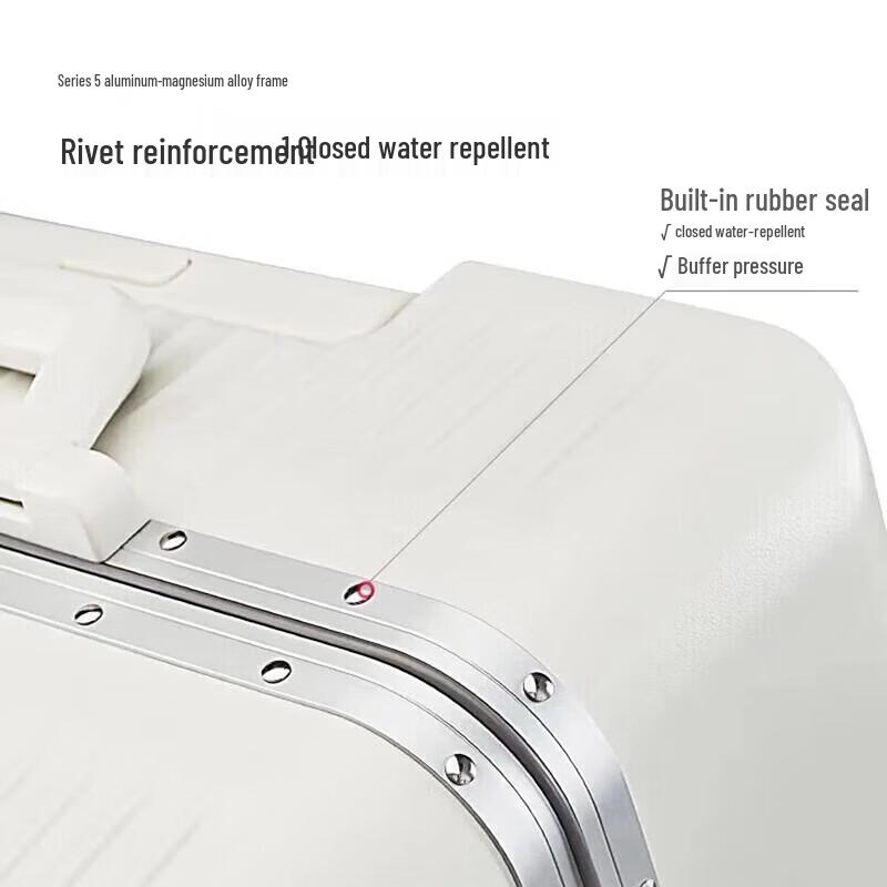 OIWAS 20-inch Aluminum Frame Business Hardside Suitcase