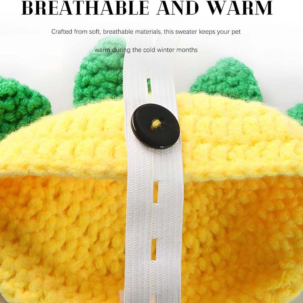 Adjustable Strap Turtle Shell Costume Knitted Fabric Pet Sweater Reptile Costume Halloween Theme
