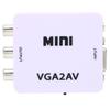 Mini VGA to AV 1080P HD Video Converter Adapter 165MHz with Data Cable for TV PC