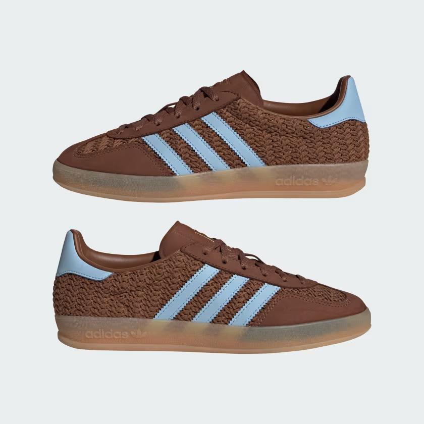 JS1417 adidas Originals Gazelle Indoor Preloved Brown Clear Sky Gum (Women's)