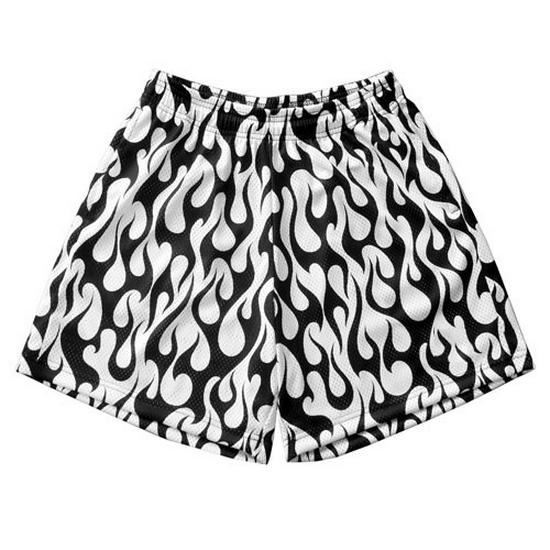 

Унисекс Американские Повседневные Сетчатые Шорты - Дышащие, Свободного Кроя, Ниже Колена, Идеальны для Фитнеса и Спорта. XXXL белый