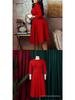 African Plus Size Women's Elegant Stand Collar Big Swing Dress