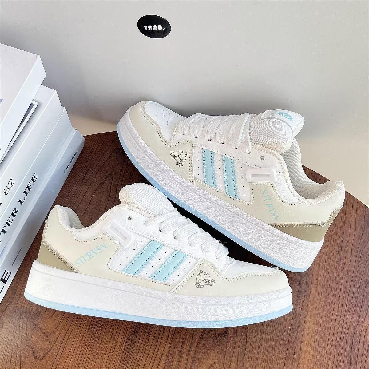 

Niche design cute bread shoes women 2025 new student leisure original fashion trendy Korean version versatile white shoes 35