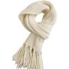 Scarf female winter student Korean version versatile new knitted couple thickened warm wool men's solid color fringed scarf