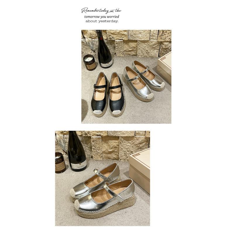 A New Fashionable and Elegant Single-shoe Woman with Thick-soled Mary Jane Shoes