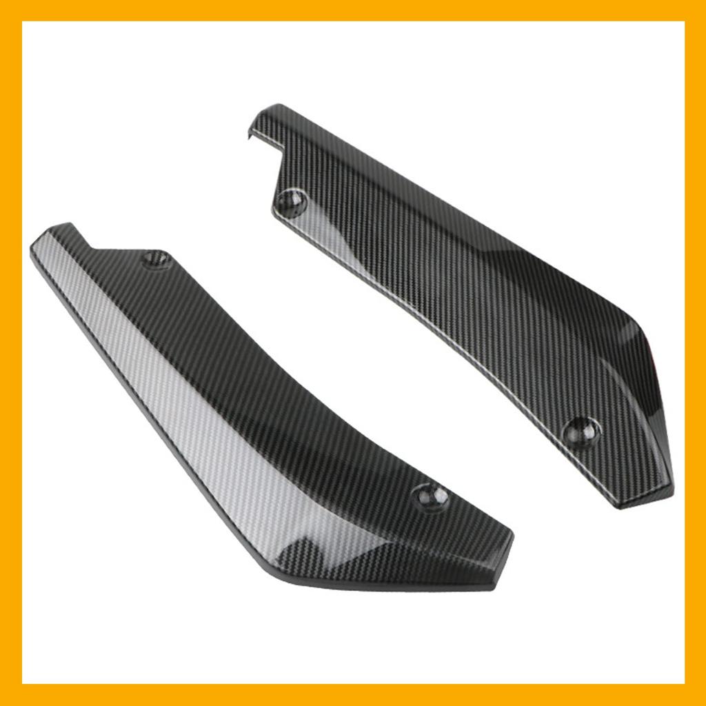 Universal Front and Rear Under Aero Canard Dress-Up Spoiler Set of 2 (Left and Right) Flaps, Black