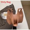 Korean Style Handheld Shoulder Bag For Women Pu Soft Leather Casual Accessory