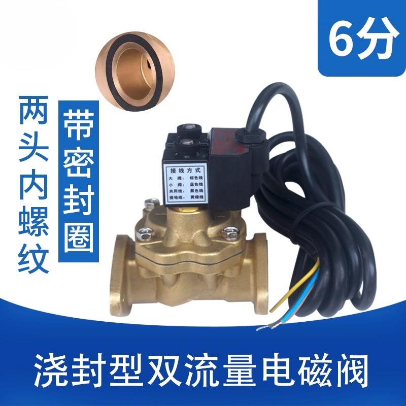 Explosion-Proof Double-Flow Solenoid Valve,Precision Metering Fuel Dispenser Control Valve for Industrial Liquid Measurement