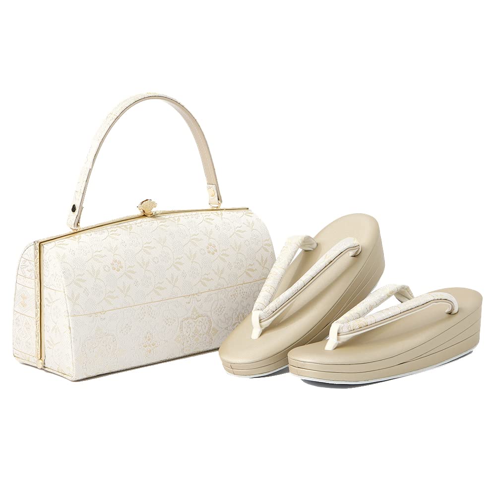 

Сандалии и сумка Совершеннолетие Сделано в Сделано в M набор, Томесодэ, Хомонги, Формальный, Кимоно, Фурисодэ, Свадьба, Церемония, Япония, Асакуса, Асакуса, Золотой,