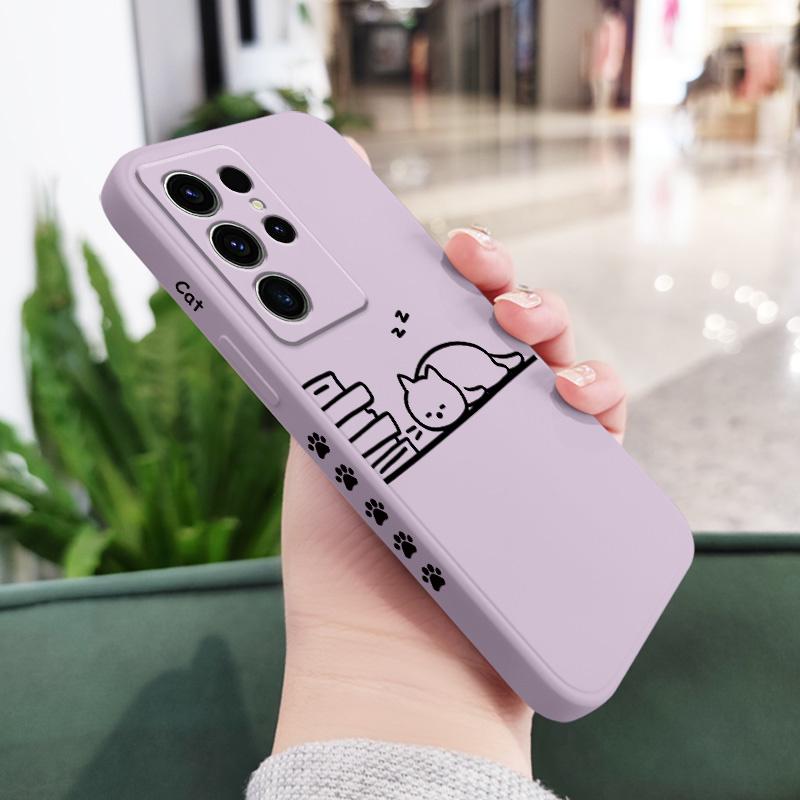Hardworking Cats Phone Case For Samsung Galaxy S25 FE S24 S23 S22 S21 S20 S10 Ultra Plus Note 20 Ultra 10 9 Plus Cover
