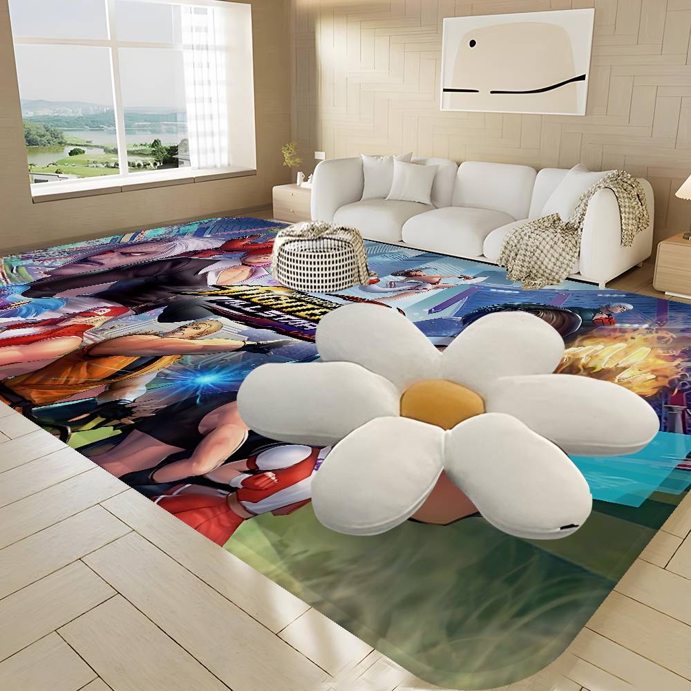 Game The King Of Fighters Hallway Carpet Non-Slip Laundry Room Mat Laundry Decor Balcony Child Living Room Bedside Area Rugs