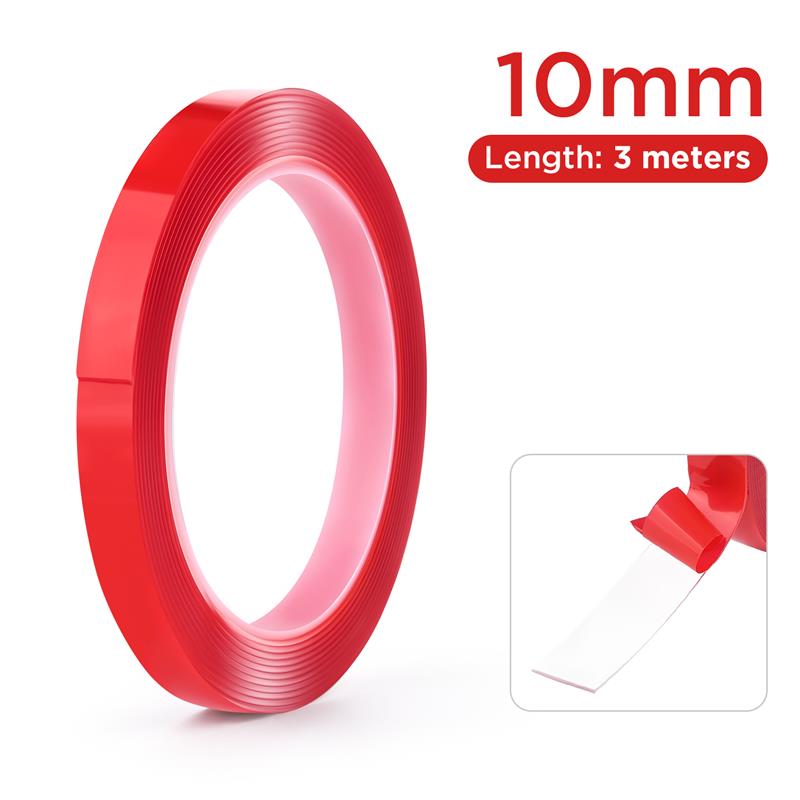 3Meters Transparent Gray Acrylic Double Sided Tape Heavy Duty Nano Tapes Traceless Washable Adhesive Sticker Clear Sticky