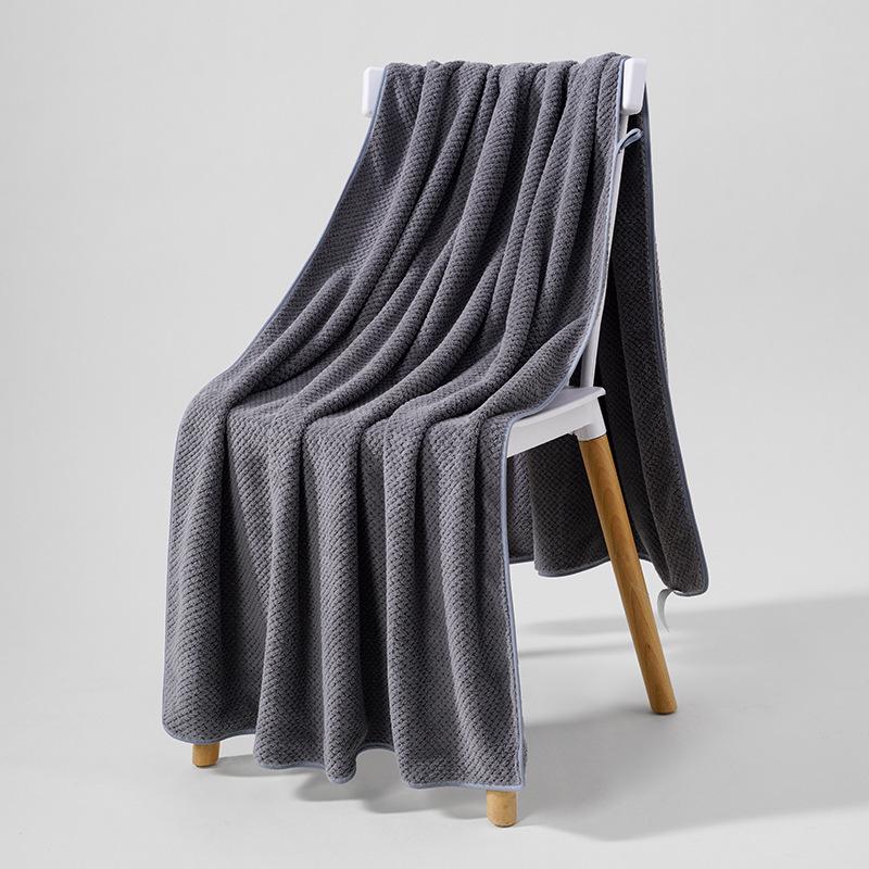 High-Grade Absorbent Japanese Bath Towel: Lint-Free, Pure Cotton, Enlarged for Adults 34*74cm