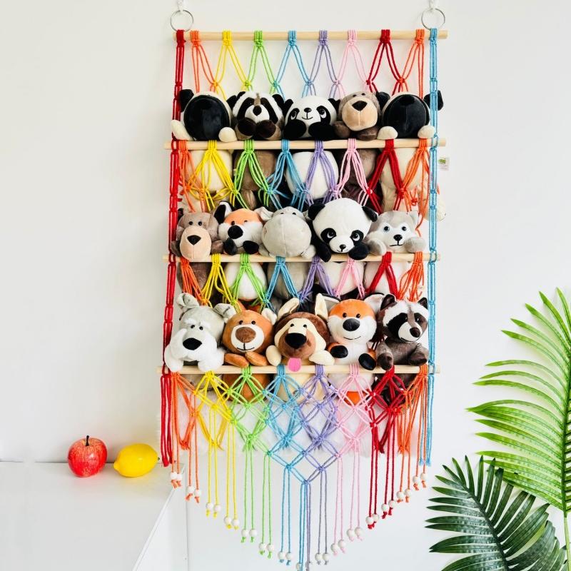 Stuffed Animal Net For Plushie Toys, Animal Storage, Corner Hanging Pet Storage For Organizing Your Teddy And Stuffy Collection