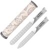 Professional Stainless Steel Nail File Double-Sided Thickened Sanding Tool with Fine Grit Ergonomic Handle for Manicure Pedicure
