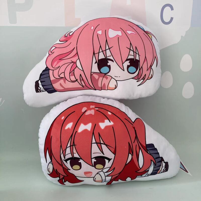 The Bocchi Rock Plush Anime Pillow Pendant Stuffed Doll Print Cushion Chain Key