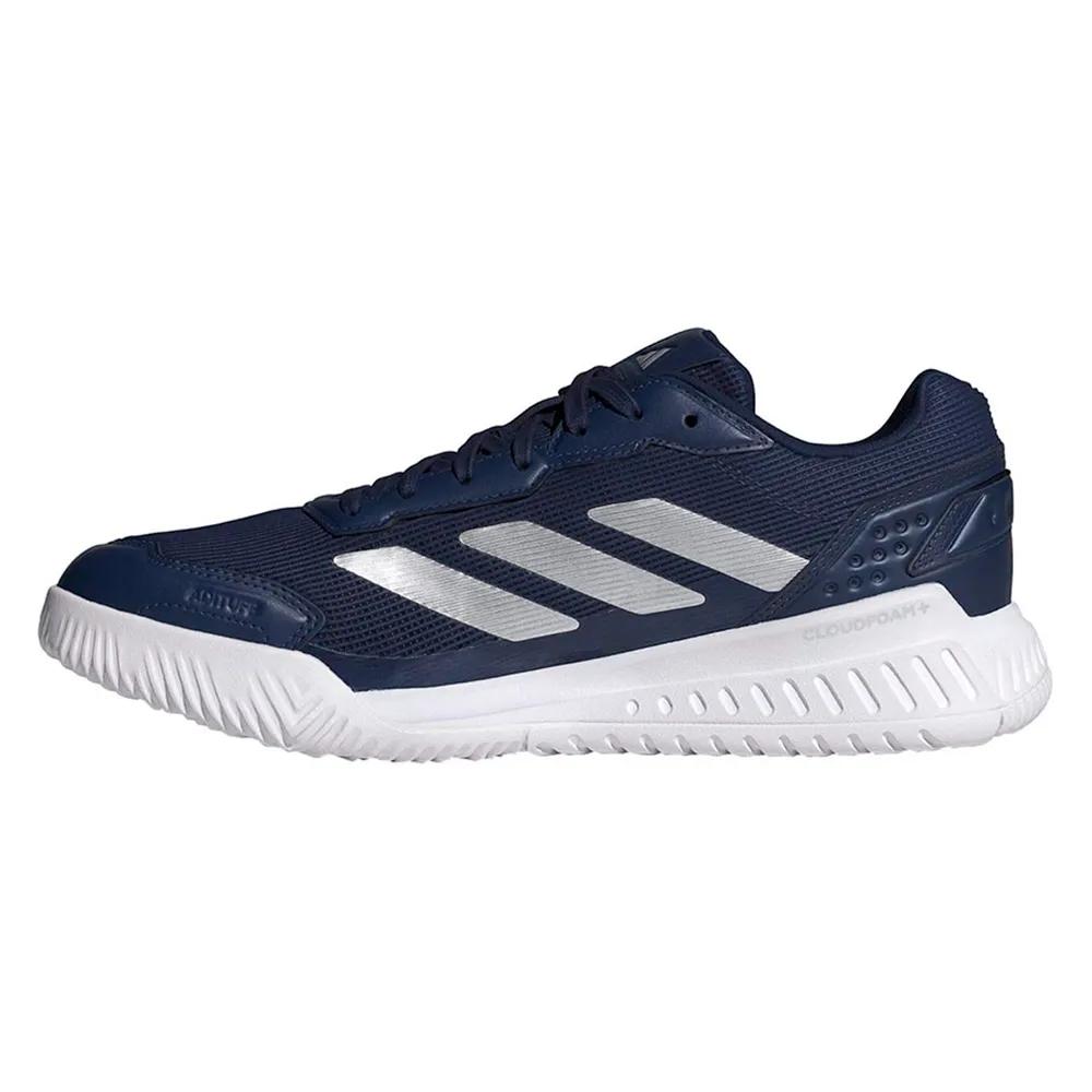 Adidas courtquick sneakers recycled materials dark blue/silver met./ftwr white