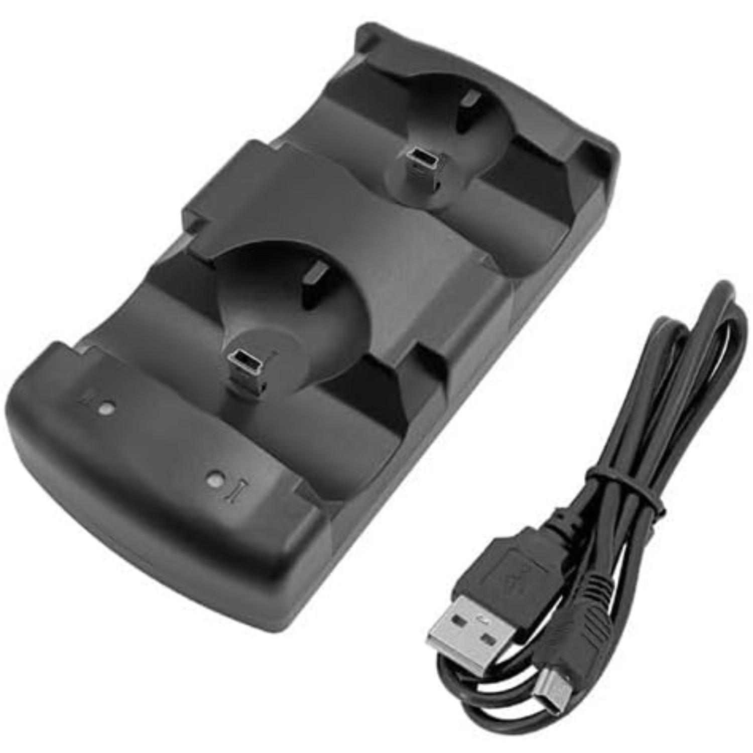 PS3 Controller Charger Station, Dual Controller and Move Controller Charging Dock USB Cable