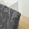Chair Slipcover Knit Jacquard Fully Elastic Skirt Universal Dustproof Cover for Dining Chairs All Seasons